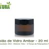 Boião - Vidro Ambar - 20 ml (c/tampa de Polipropileno)