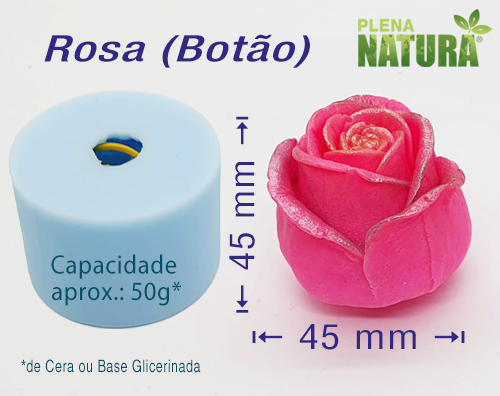 Molde em Silicone - Rosa (Botão) - Image 2