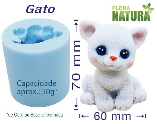 Molde em Silicone - Gato - Image 2
