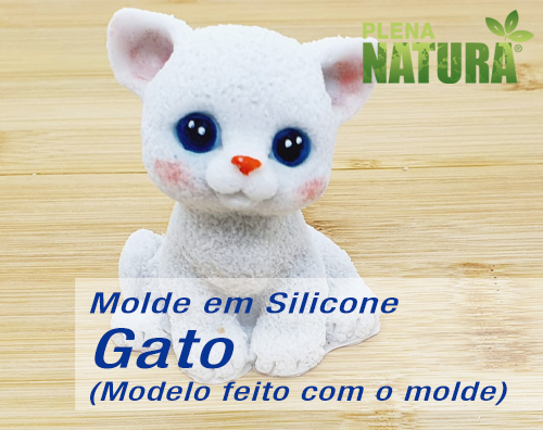 Molde em Silicone - Gato