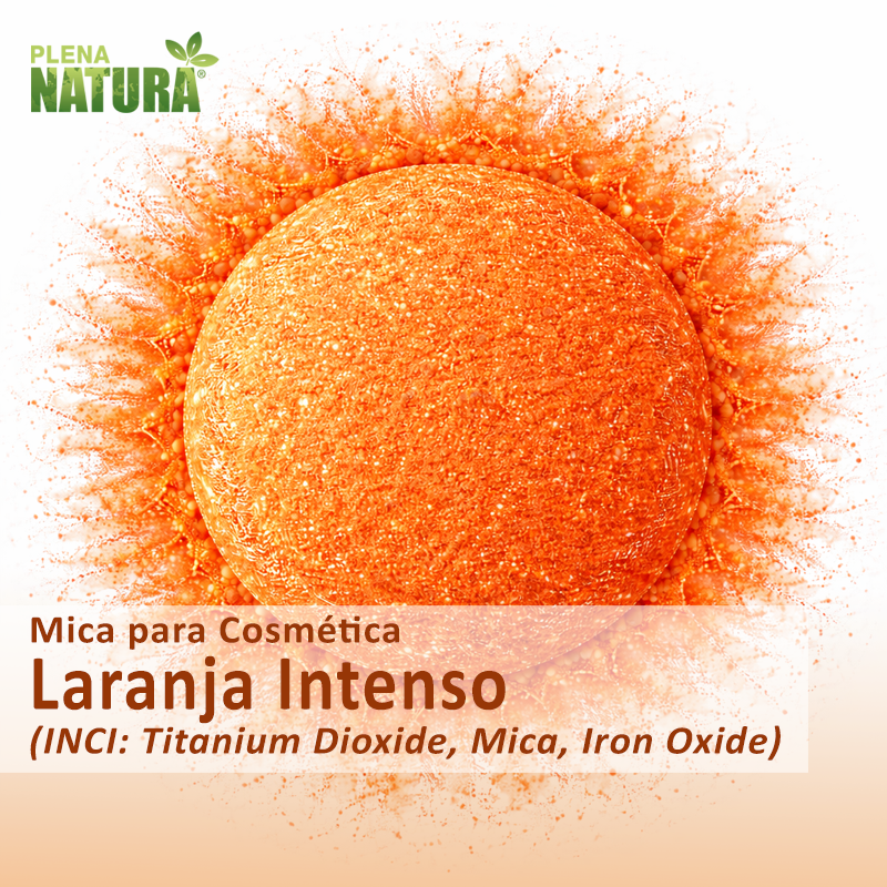 Mica Cosmética - Laranja Intenso