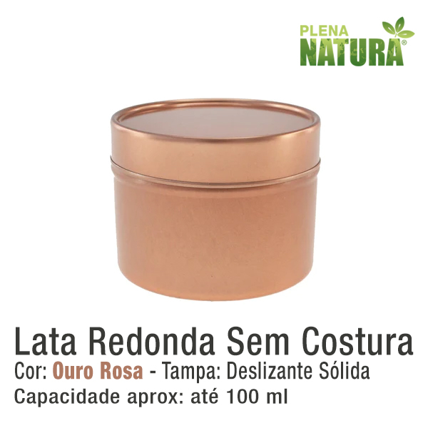 Lata Redonda, sem Costura - Ouro Rosa - 100ml