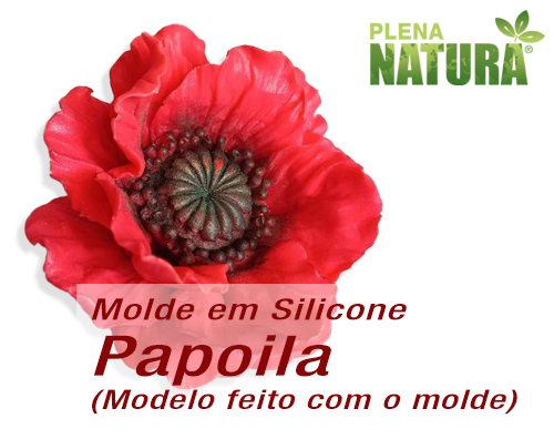 Molde em Silicone - Papoila