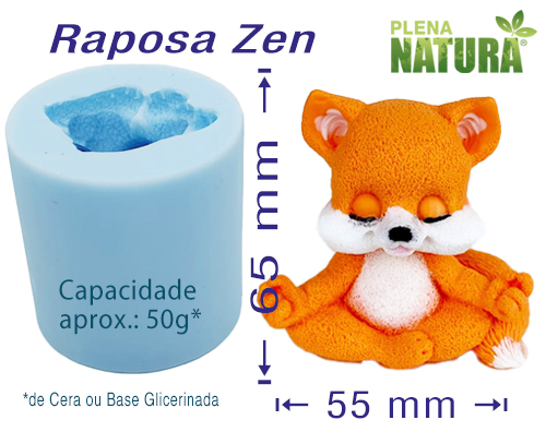 Molde em Silicone - Raposa Zen - Image 2