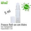 Frasco Roll-on em Vidro Transparente - 5ml