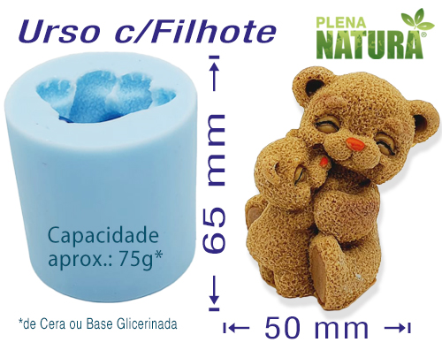 Molde em Silicone - Urso c/Filhote - Image 2