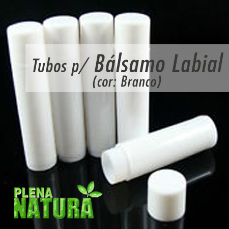 Tubos p/ Bálsamo Labial (Branco)
