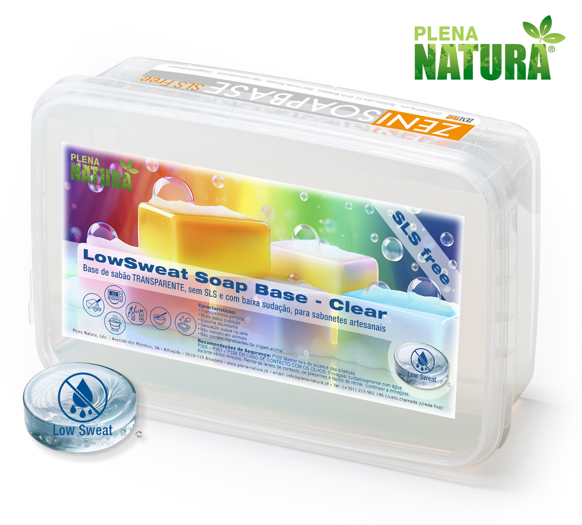 Base p/Sabão LowSweat - Clear